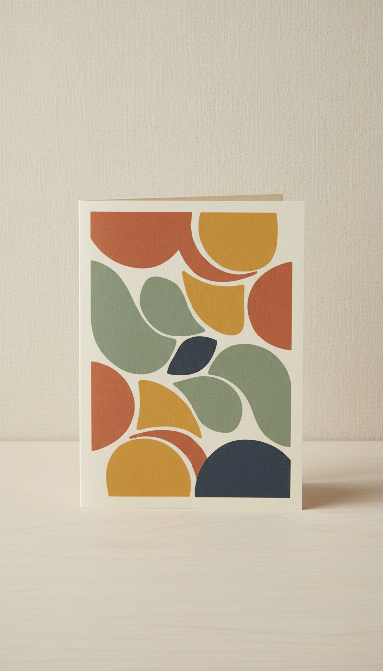 Folded Thank You Card with Blank Interior