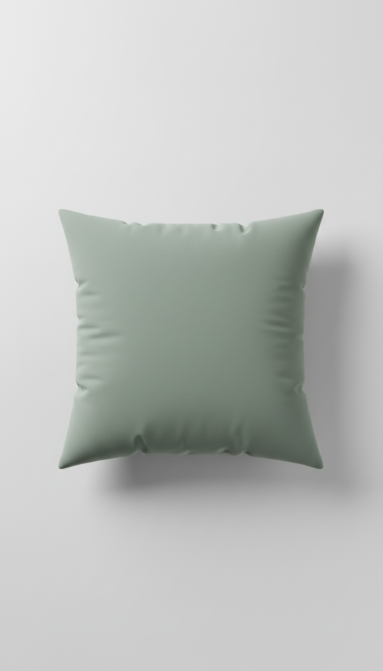 Soft sage throw pillow