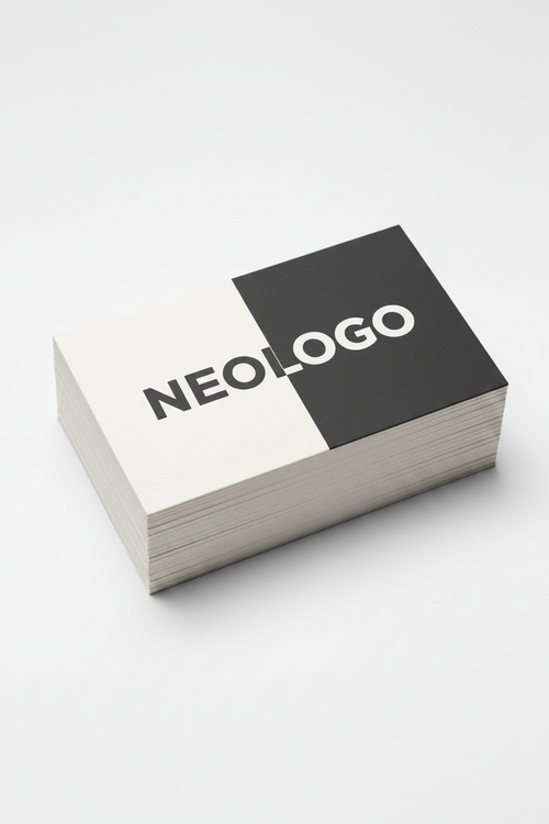 NEOLOGO Stacked Business Cards Mockup